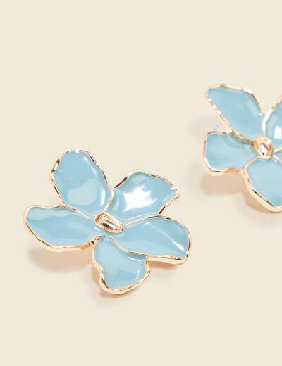 Boucles d'oreilles vert pastel femme