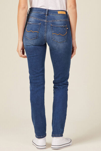 Jeans Camille - slim denim stone femme
