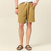 Bermuda droit à coulisse camel homme