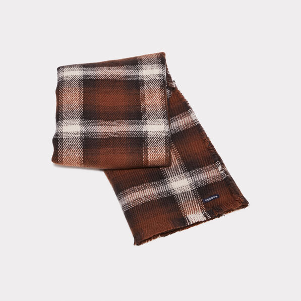 Écharpe éco-responsable marron homme