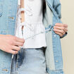 Surchemise en jean denim used femme