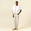 T-shirt manches courtes ecru homme