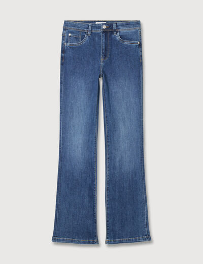 Jeans bootcut taille haute denim stone femme