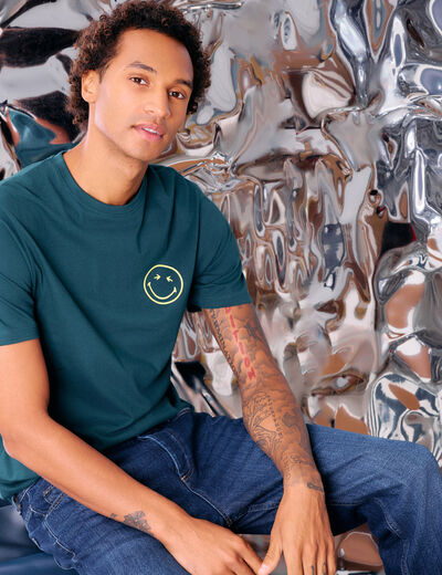 T-shirt SmileyWorld bleu marine homme