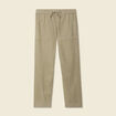 Pantalon chino à coulisse vert kaki homme
