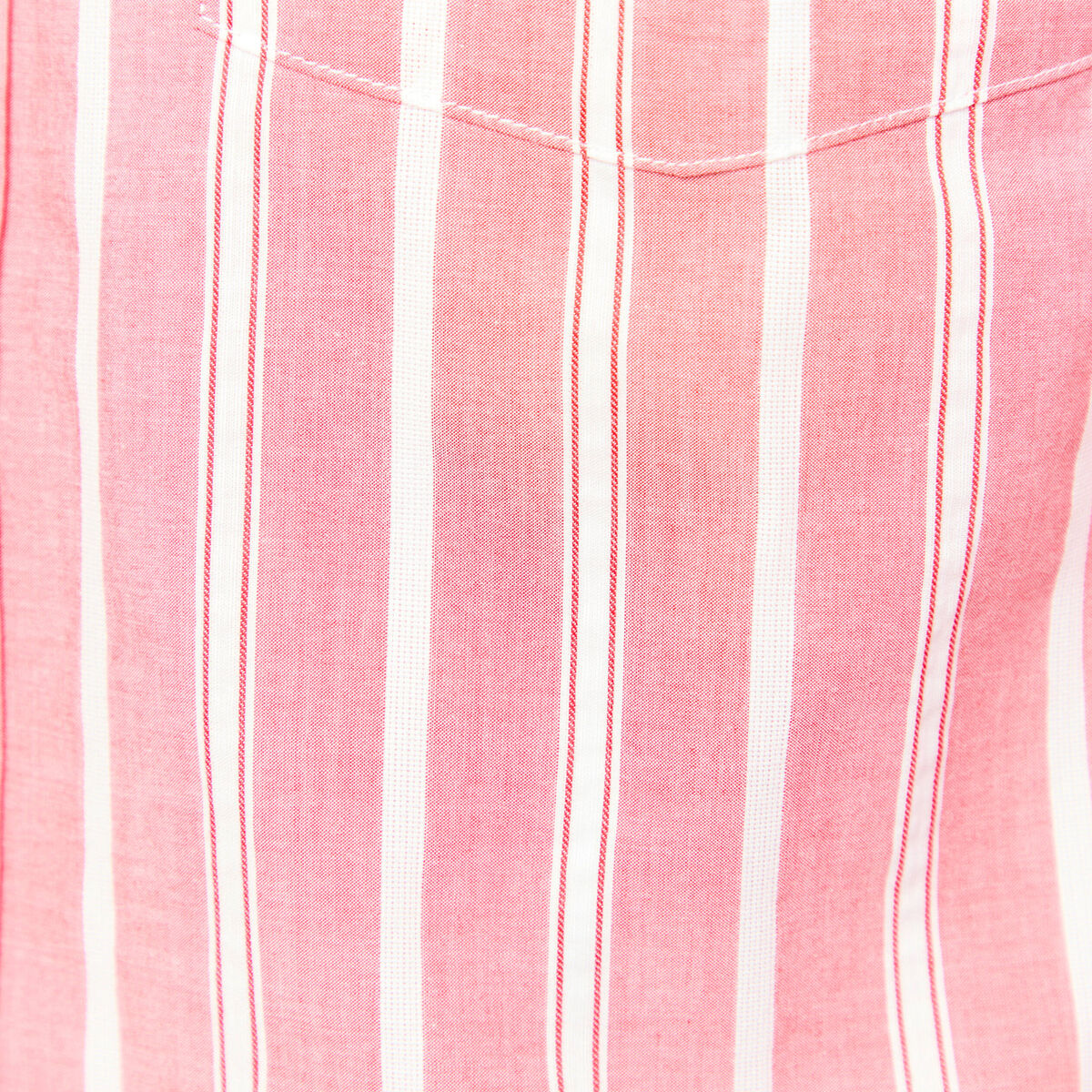 Chemise boyfriend en coton rouge corail homme