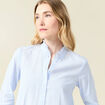 Chemise manches longues bleu ciel femme
