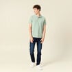 Polo éco-responsable vert homme