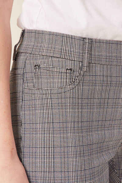 Pantalon skinny gris femme