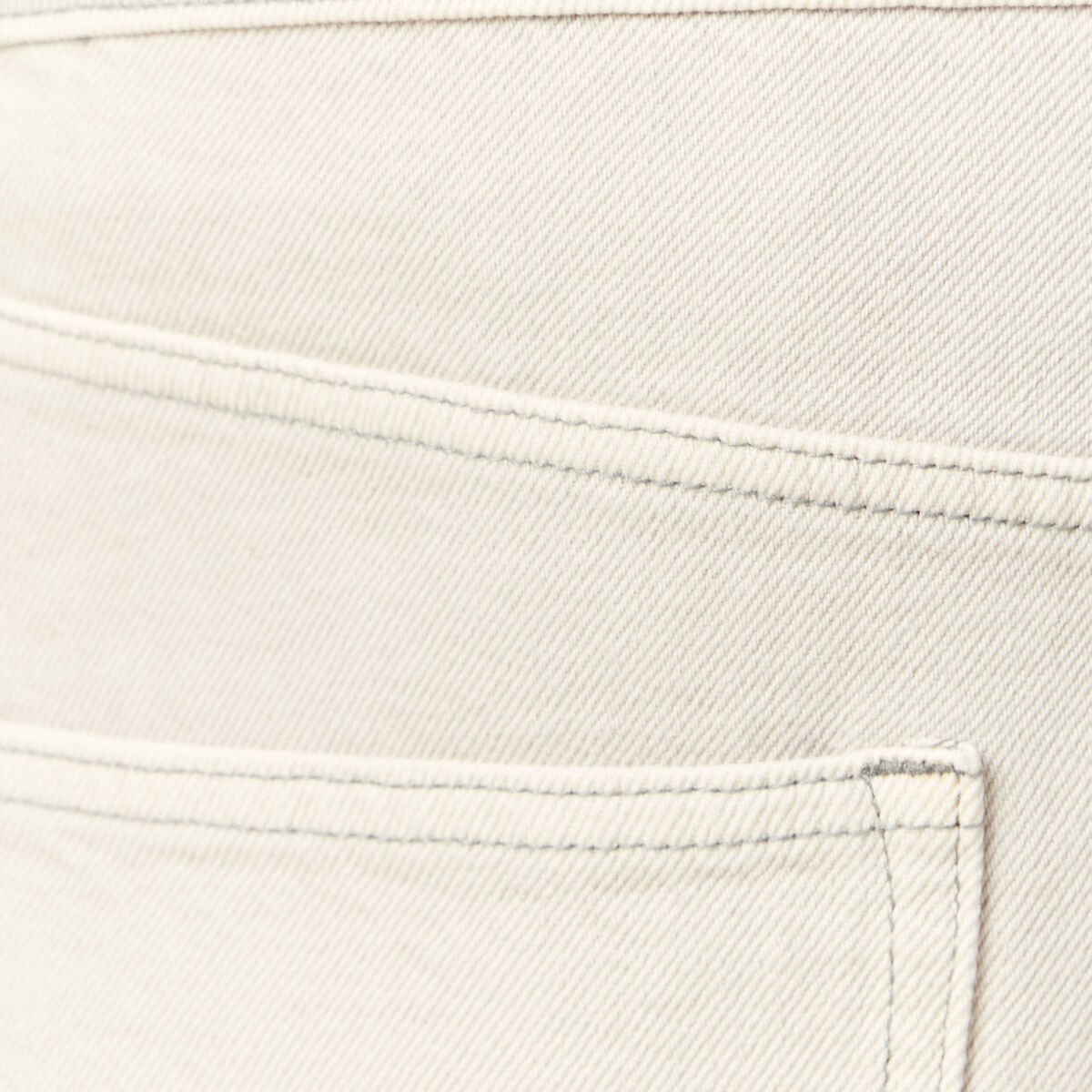 Bermuda droit en jean denim snow gris homme
