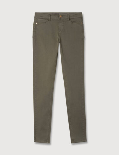 Pantalon Audrey - skinny push up vert kaki femme