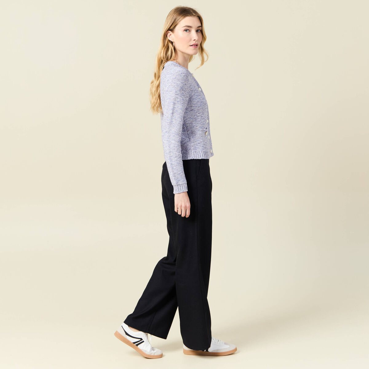 Gilet éco-responsable bleu marine femme
