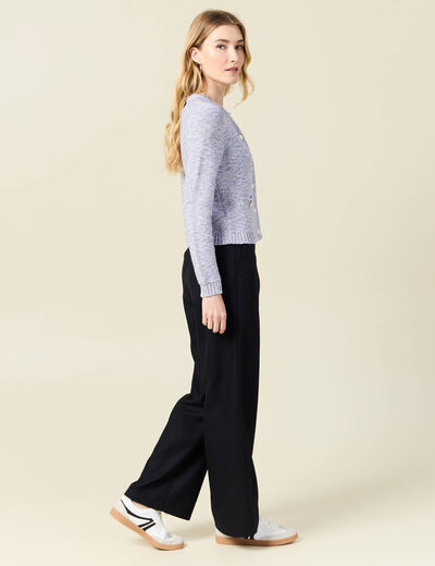 Gilet éco-responsable bleu marine femme