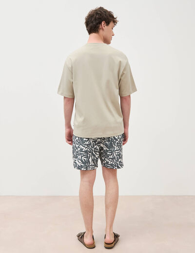 T-shirt manches courtes beige homme