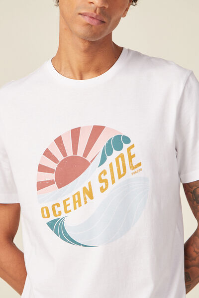 T-shirt éco-responsable bleu marine homme