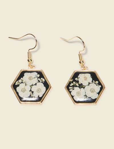 Boucles d'oreilles noir femme