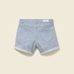 Short mom taille haute en jeans bleu marine femme