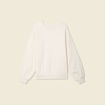 Sweat manches longues brodé ecru femme