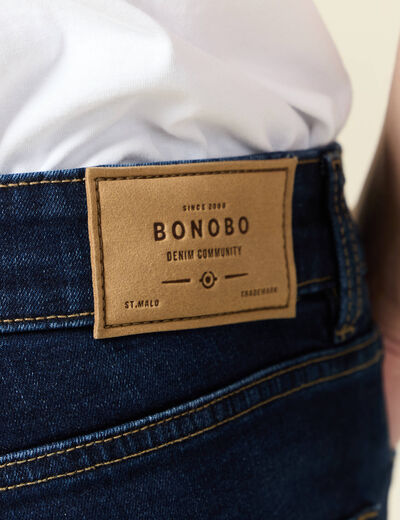 Jeans slim 5 poches denim brut homme