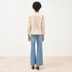 Chemise ample en coton manches longues blanc femme