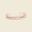 Bracelet jonc en métal couleur or femme