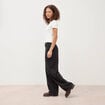 T-shirt cintr&eacute; col rond manches courtes ecru femme