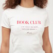 T-shirt cintr&eacute; col rond manches courtes ecru femme