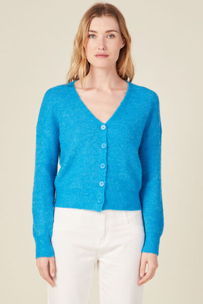 Gilet éco-responsable bleu femme