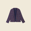 Veste esprit blazer droite bleu marine femme