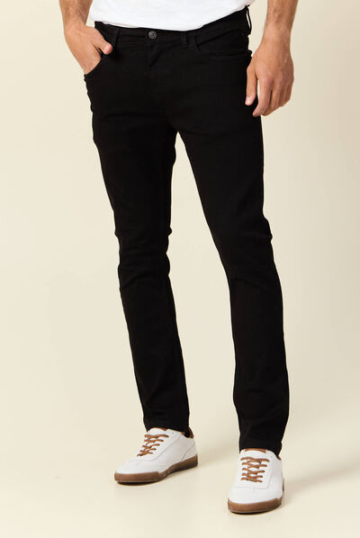 Jeans slim éco-responsable denim noir homme