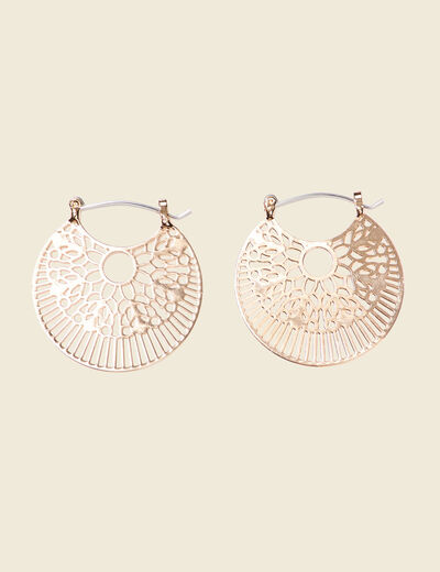 Boucles d'oreilles créoles couleur or femme