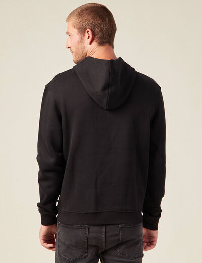 Sweat oversize à capuche noir homme