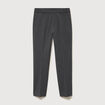 Pantalon droit longueur 32 gris fonc&eacute; homme