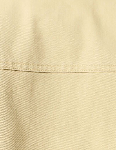 Blouson oversize court beige homme