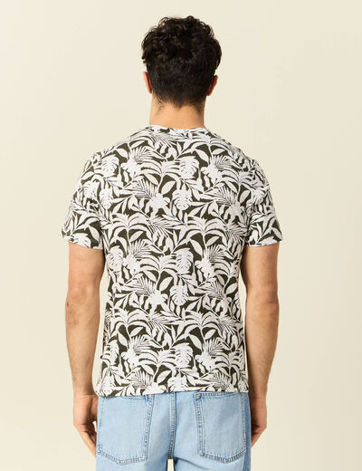 T-shirt manches courtes vert kaki homme