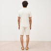 Polo manches courtes ecru homme