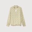 Blouse manches longues vert kaki femme