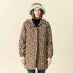 Parka longue à capuche camel femme