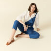 Salopette en denim denim stone femme