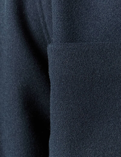 Surchemise oversize col classique bleu marine homme