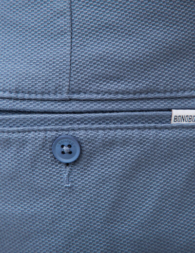 Bermuda bleu gris homme