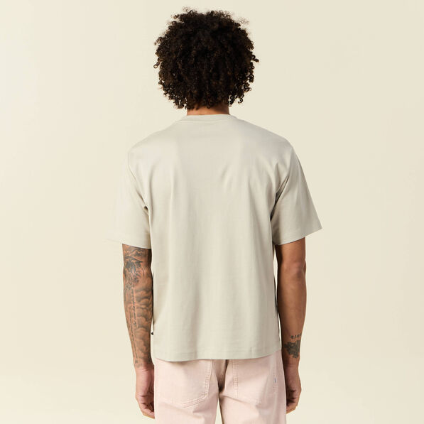 T-shirt manches courtes beige homme