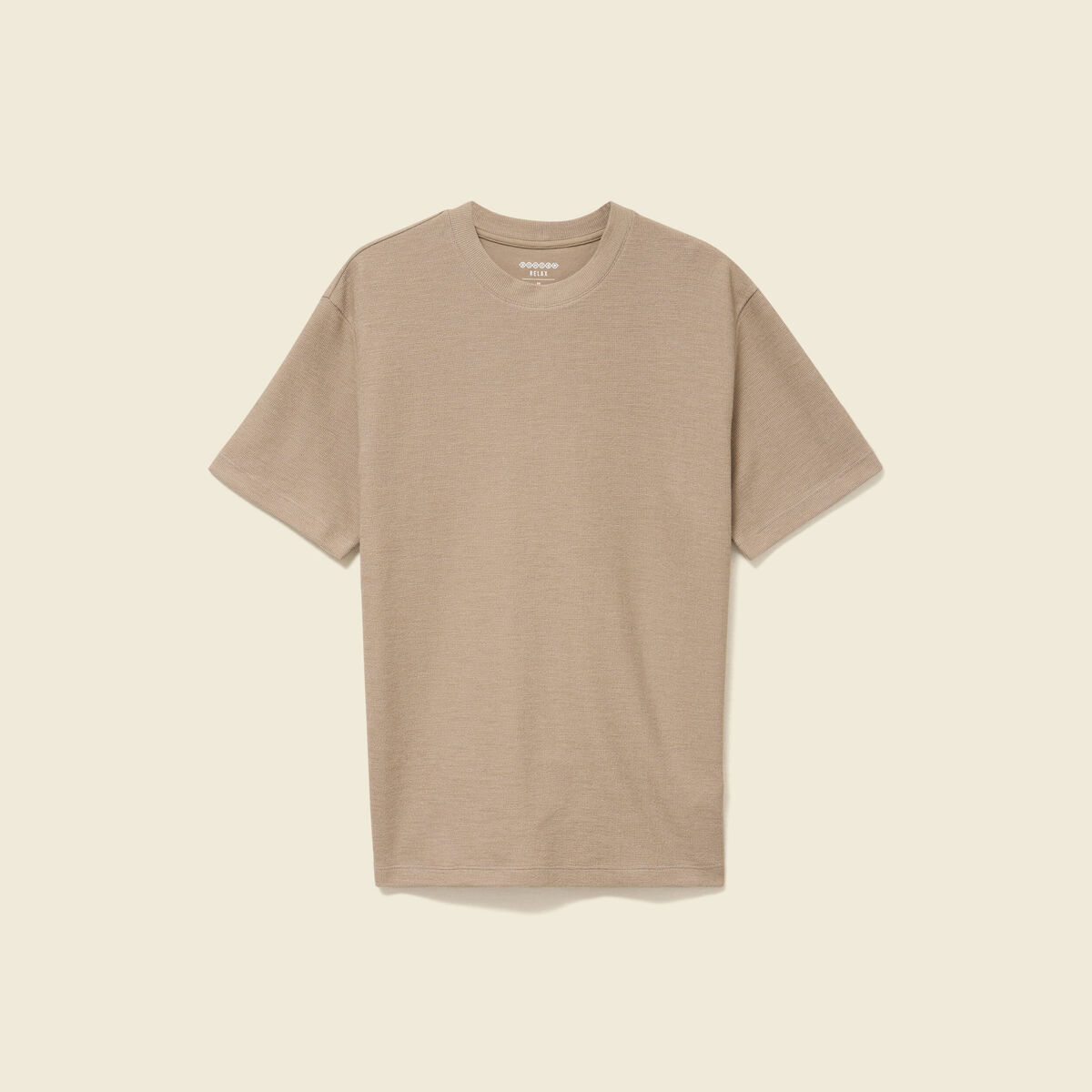 T-shirt manches courtes beige homme