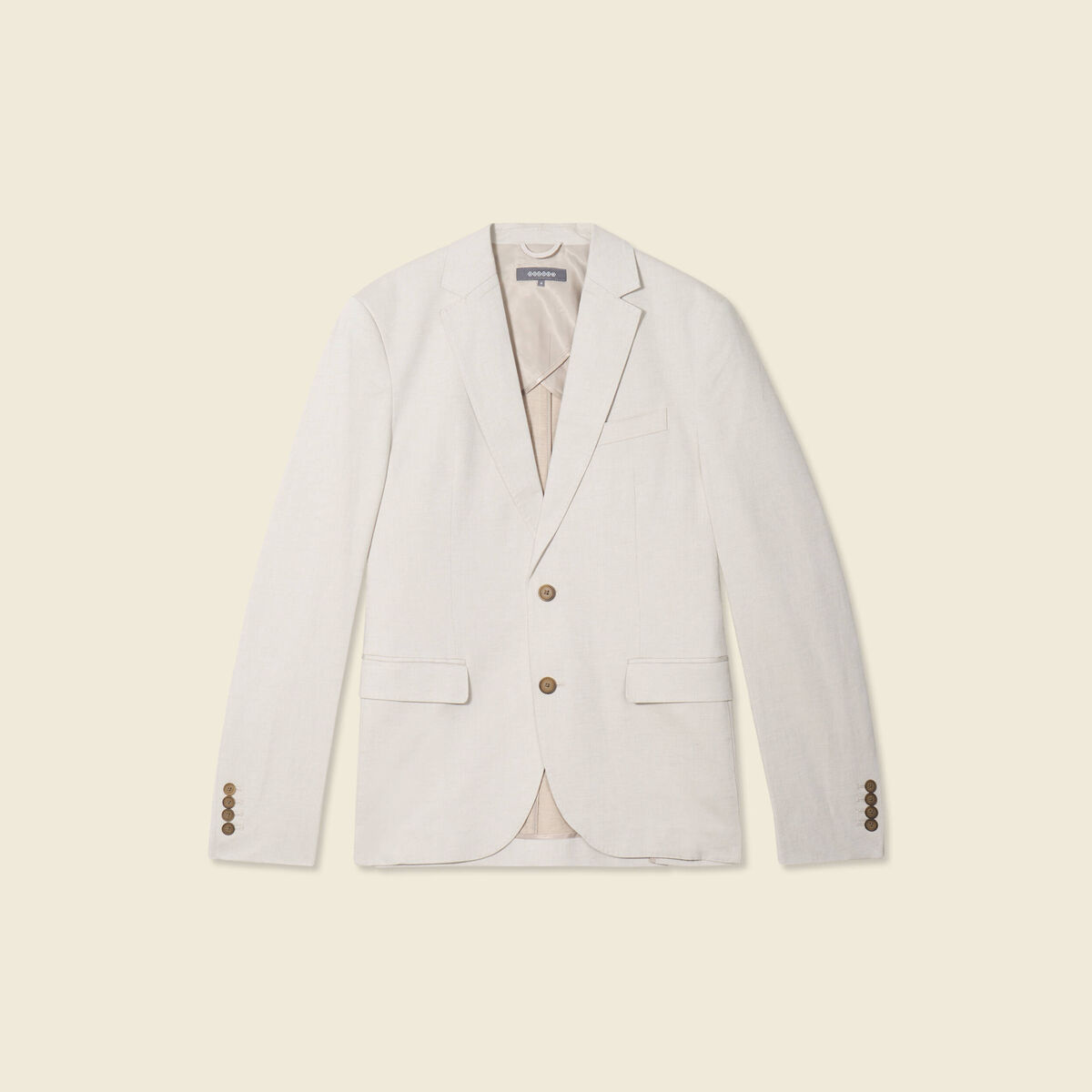 Veste blazer cintré sable homme