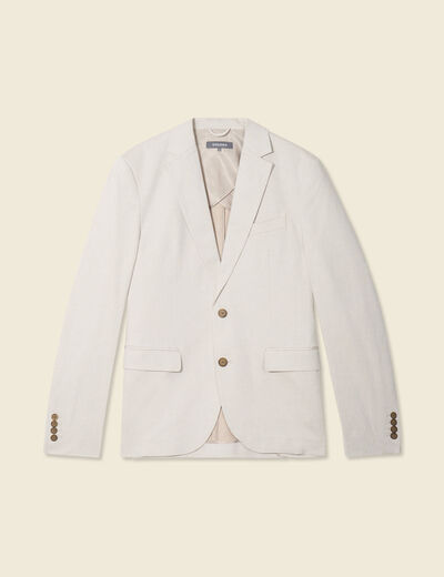 Veste blazer cintré sable homme