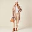 Pantalon cargo beige femme
