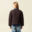 Blouson matelassé camel femme
