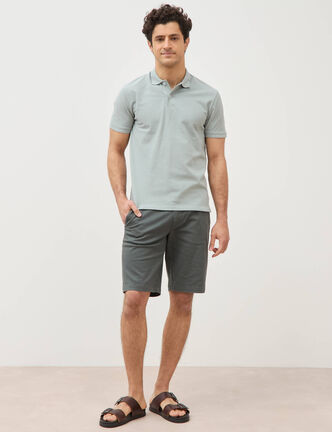 Short vert kaki homme