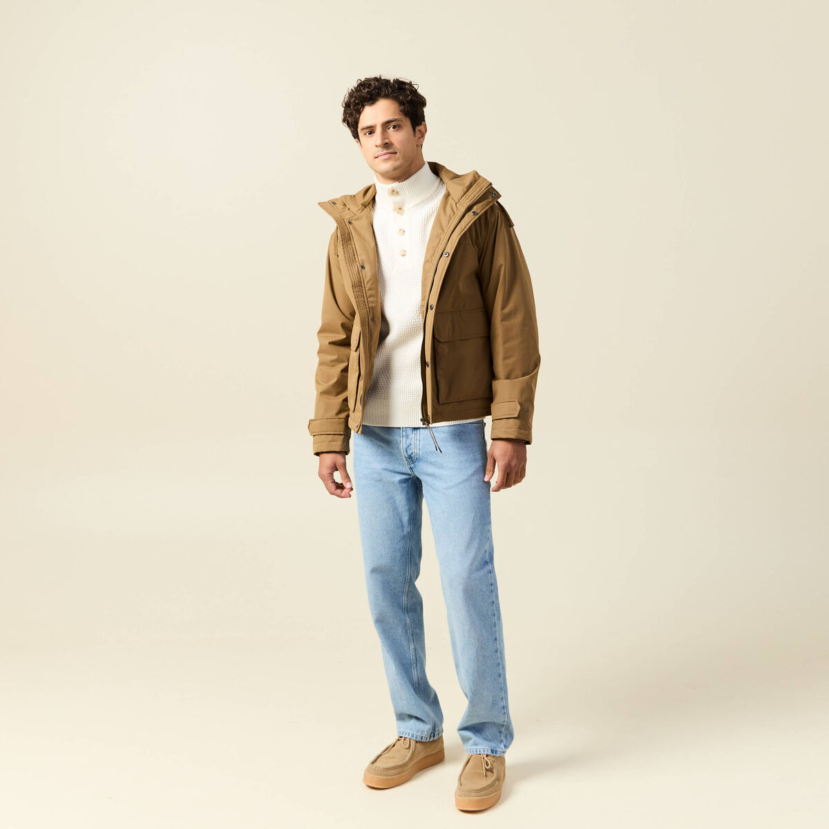 Pull ecru homme