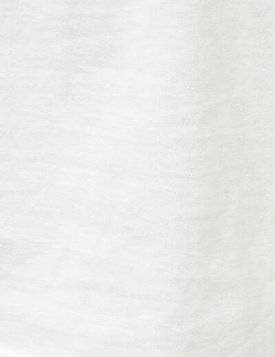T-shirt en coton ecru homme
